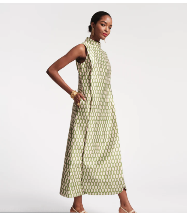 Frances Valentine Carlyle Maxi Dress Royal Palm- 840398740429