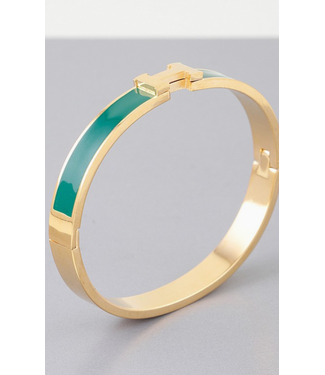 faire Bright H Cuff Bracelet- green