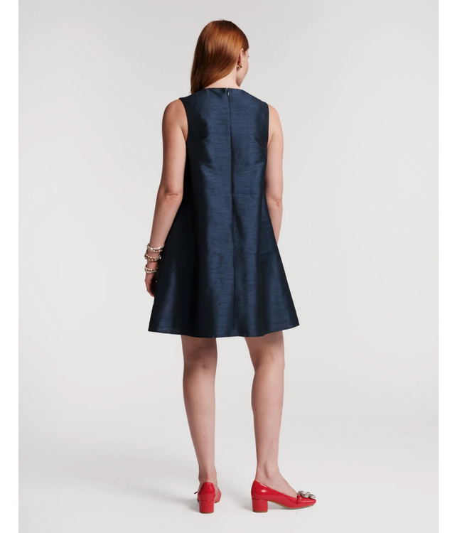 Frances Valentine Alice Shift Dress w Sequin Flower - 840398738747