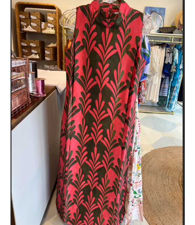 Frances Valentine Carlyle Maxi Dress Royal Palm- 840398740429