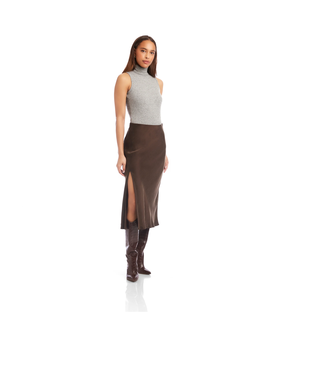 Fifteen Twenty Fifteen Twenty 3F19530  Brown Midi Skirt