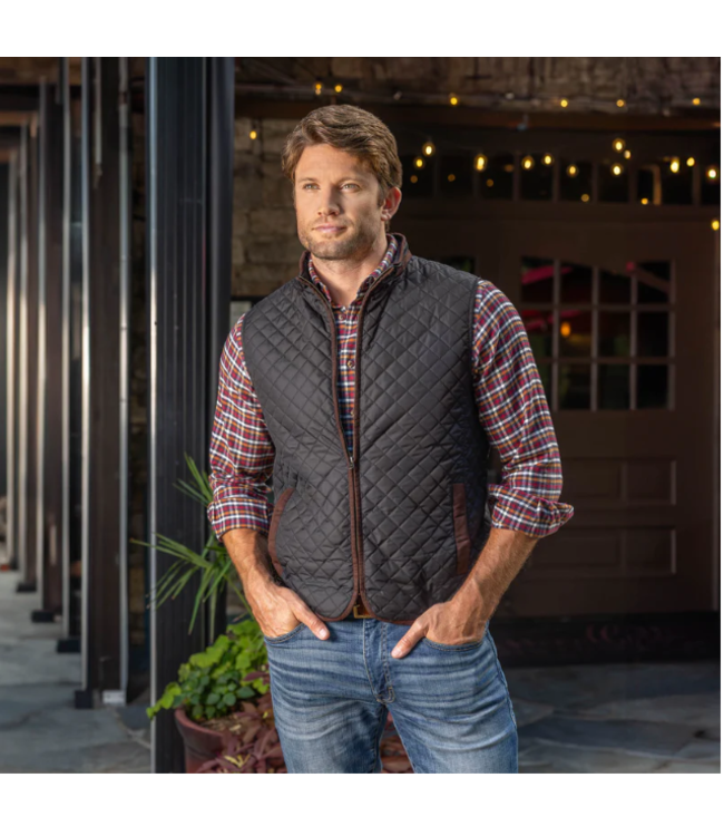 Madison Creek Diamond Quilted Nylon Vest -