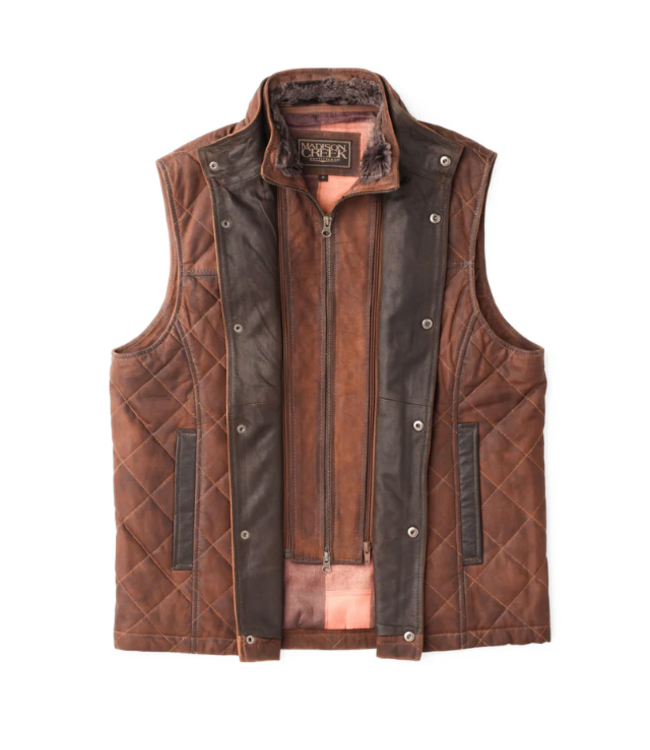 Beaver Creek Waxed Goat Suede Vest