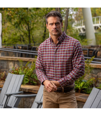 Madison  Creek Branch Check Cotton/Cashmere Shirt