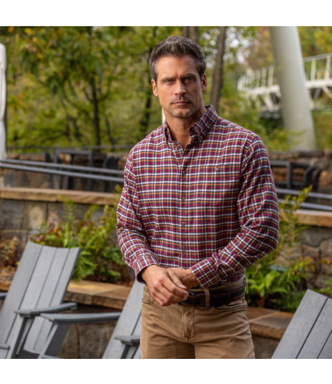 Branch Check Cotton/Cashmere Shirt