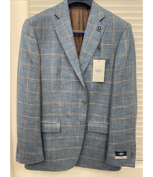 hart schafner marx Chicago Fit Sport Coat Blue/Grey Z870135H0103