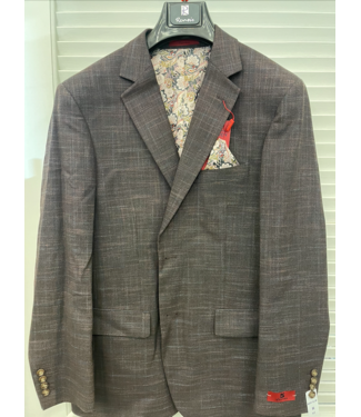 Novara Renoir New Slim Fit Sport Coat Brown 294-51