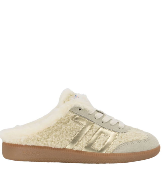 EASTER FL in BUTTER GOLD Backless Sneakers-