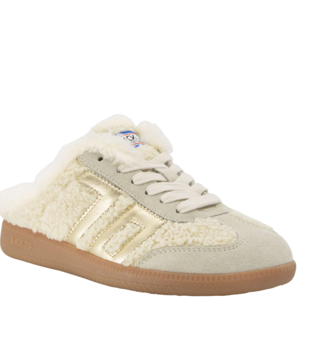 EASTER FL in BUTTER GOLD Backless Sneakers-