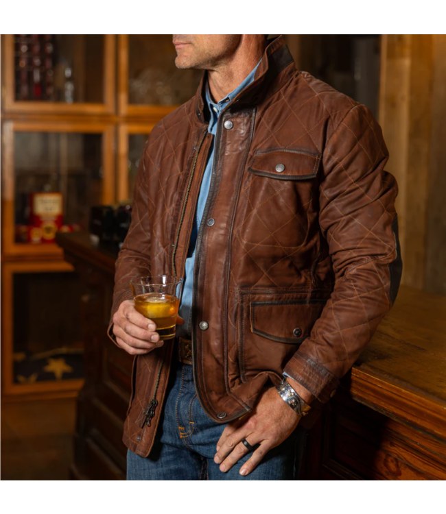 Sedona Waxed Goat Suede Leather Jacket