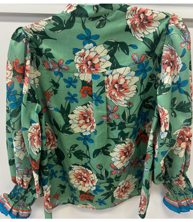 Jade #74H9987 Split V-neck Blouse