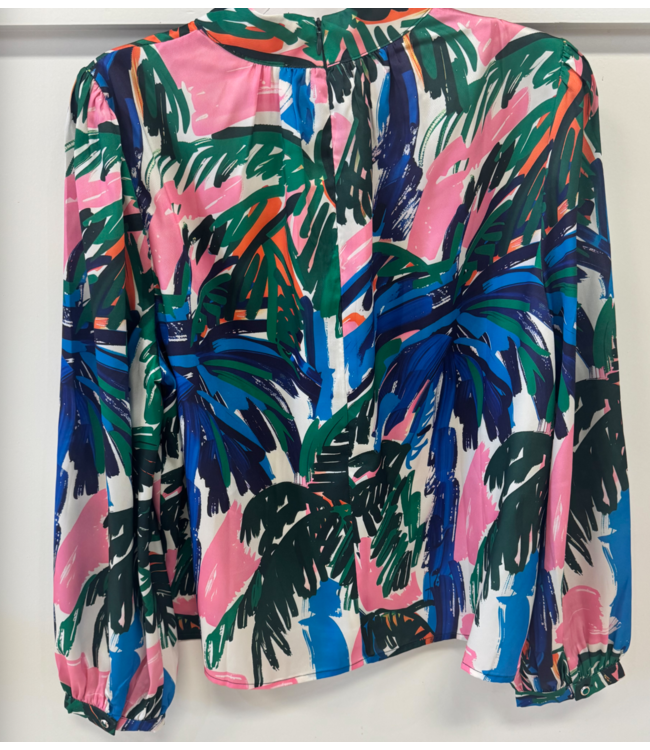 Jade #74H9985 Stand Collar Top