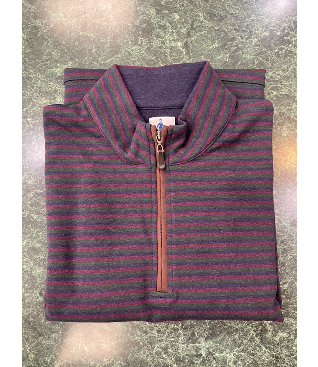 Striped Quarter Zip