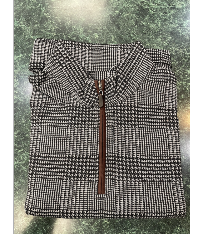 Sharp Lad Grant Glen Plaid QTR Zip- SL152