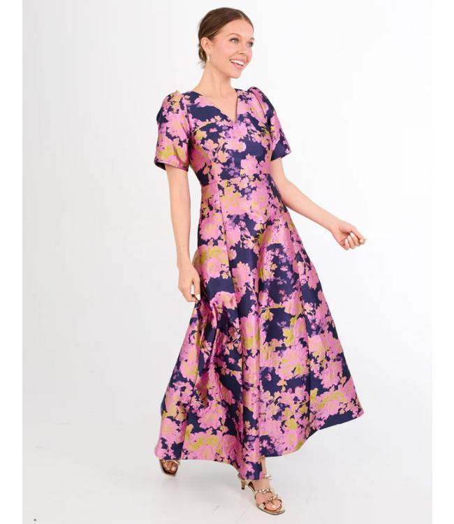 Abbey Glass Arden Brocade Gown- 1201FW25NY