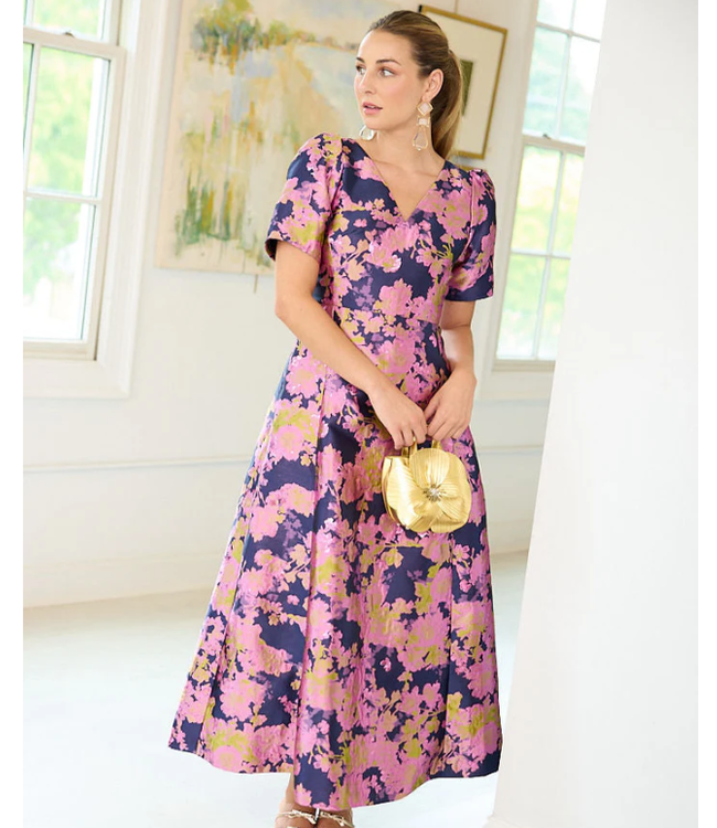 Abbey Glass Arden Brocade Gown- 1201FW25NY