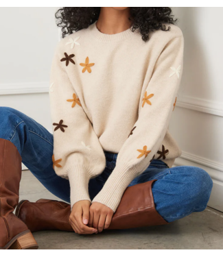 karen kane Karen Kane Embroidered  Flower Sweater #3L89981