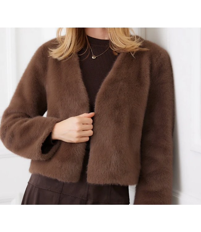Karen Kane Reversible Fur Jacket #3L33400
