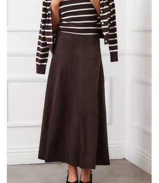 karen kane Karen Kane Tiered Suede Skirt #3L35300