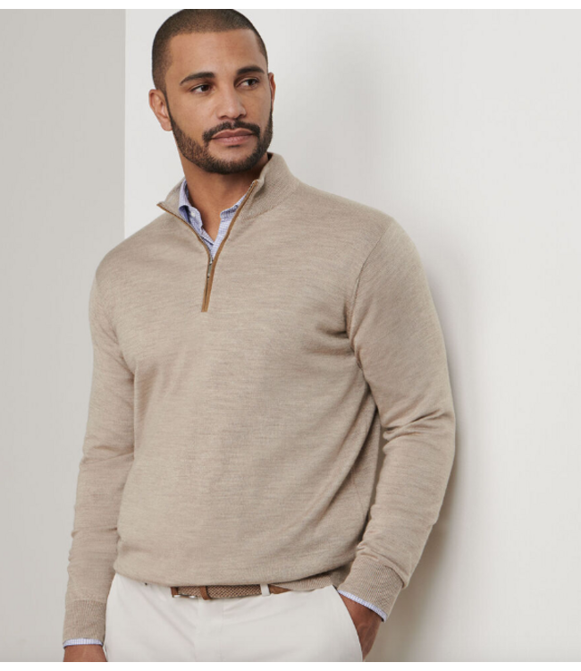 Autumn Crest Suede Trim Quarter-Zip