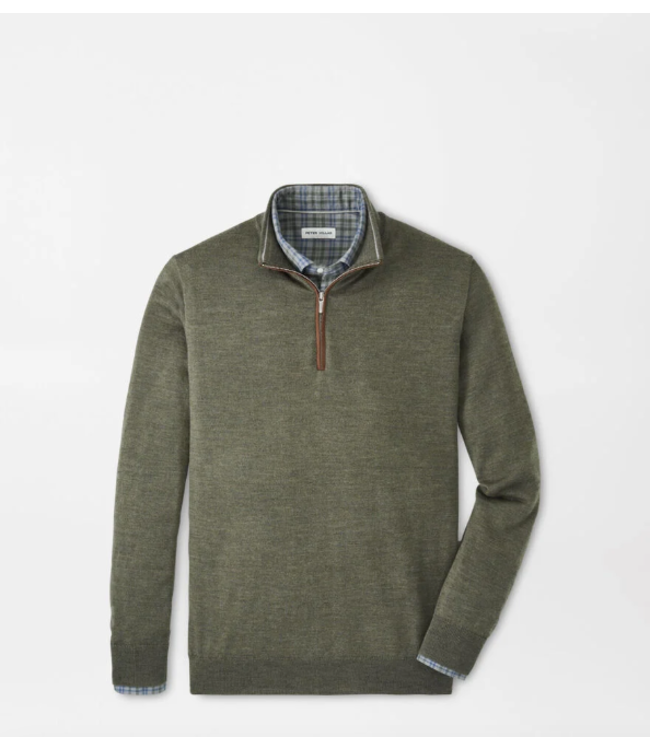 Autumn Crest Suede Trim Quarter-Zip
