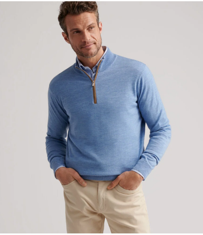 Autumn Crest Suede Trim Quarter-Zip