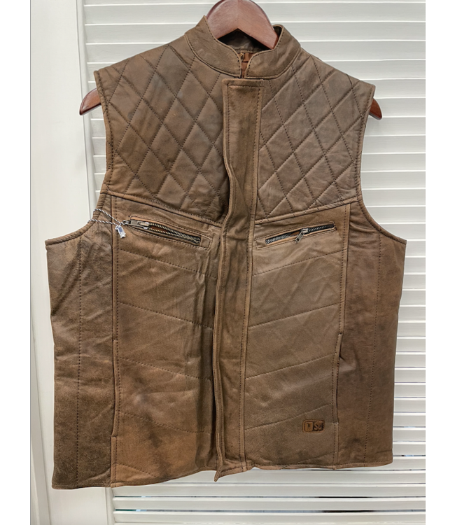 Southern Casanova Maple Cask Leather Vest
