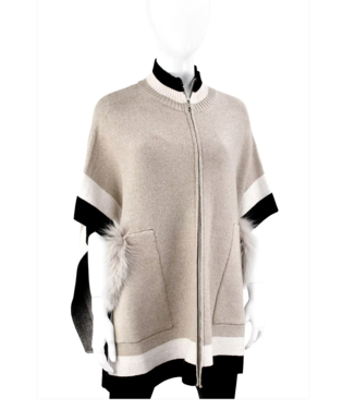 Mitchie's Mitchie's Knit Cape With Zip #POYU14