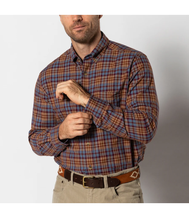 Houser Plaid  Cotton Wool Sport Shirt