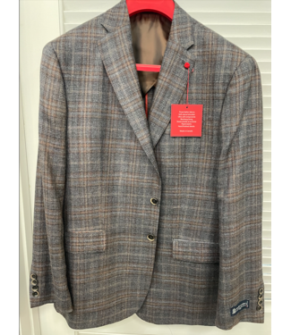 TailoRED Charcoal/Brown Sport Coat GIAC18130517