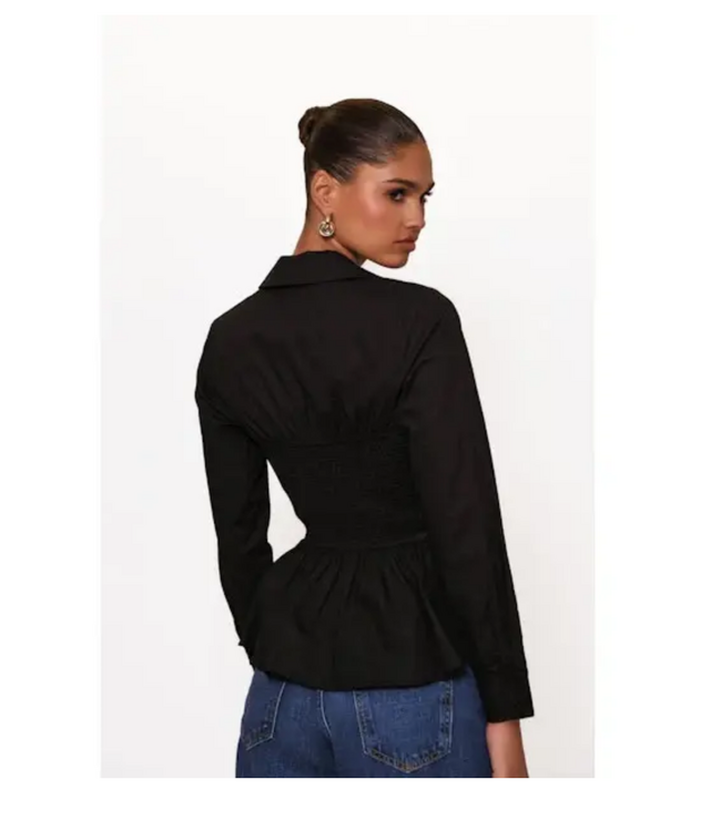 Hutch #2652 Barber Wrap Blouse