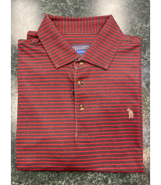 Southern Casanova Trapline Stripe Pique Performance Polo