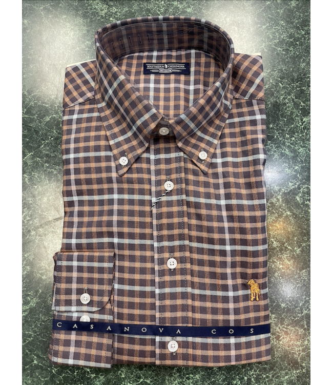 Pecan Grove Check Button Down