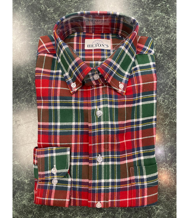 Holiday Plaid Flannel Button Down Shirt FWYD21