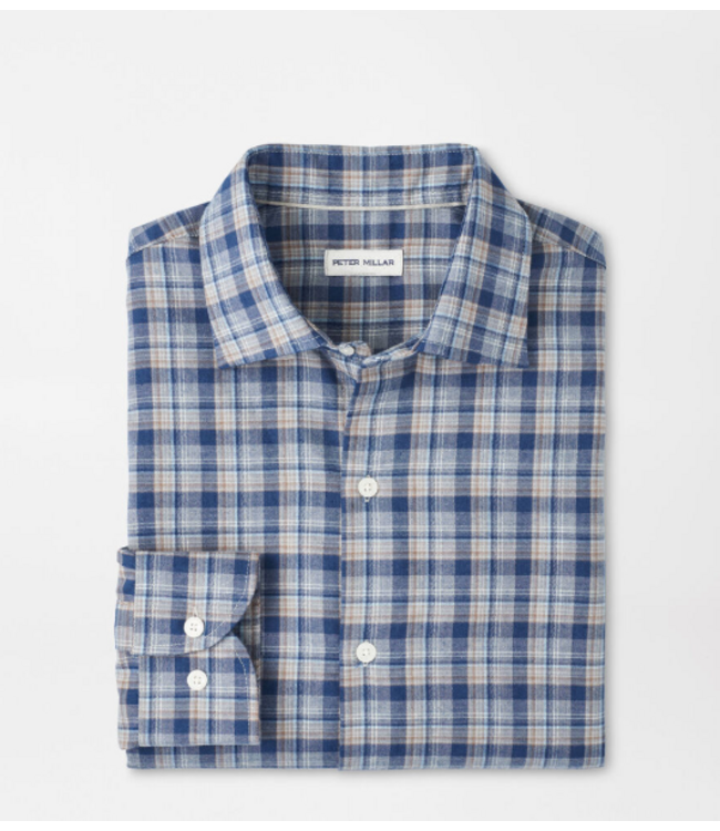 Peter Millar Whitecap Performance Flannel Sport Shirt