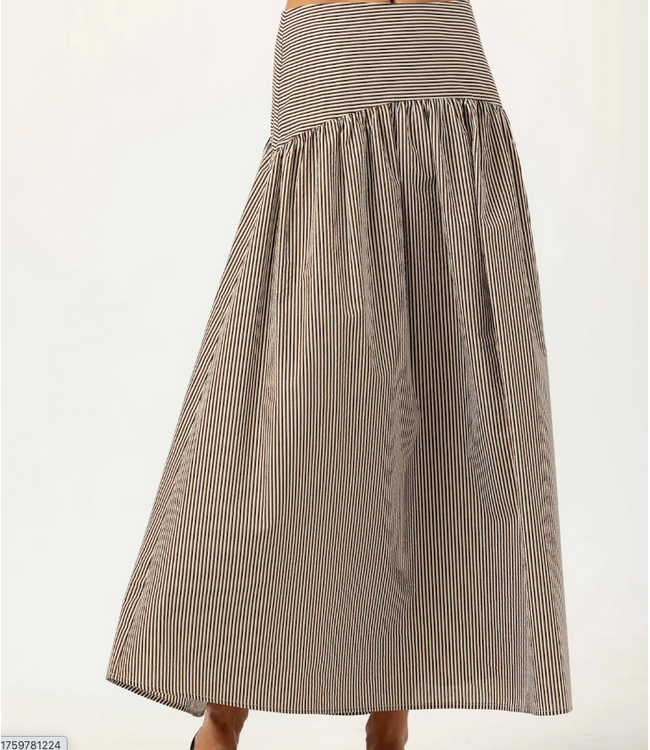 Sundays Stripe Celeste Skirt - 25-42-246