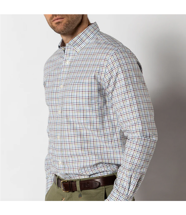 Bennet Plaid Fig Cotton Oxford Sport Shirt
