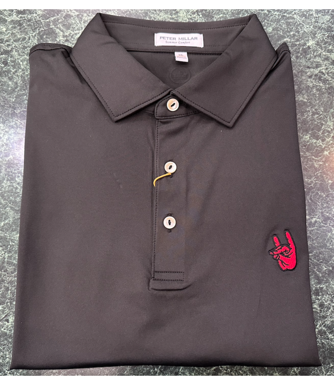 Peter Millar NC State Wolfpack Solid Performance Jersey Polo