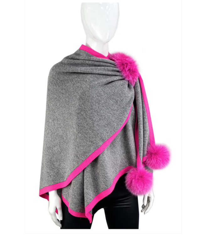 Mitchies Knit Wrap With Pull Through Loop #WRIM28