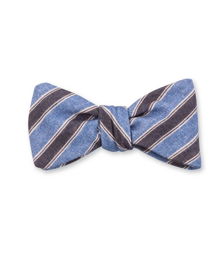 Conway Stripe Bow Tie - B5486