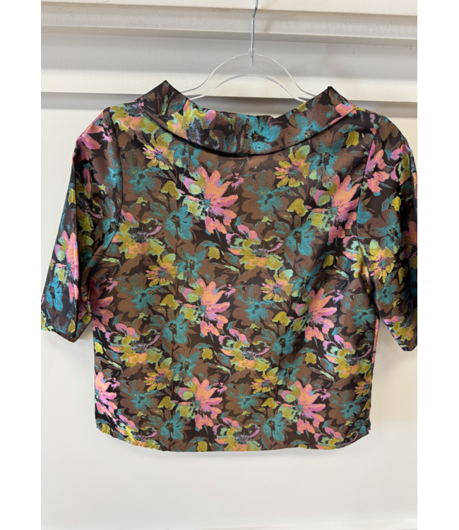 Jade Roll Collar Top #75K5111