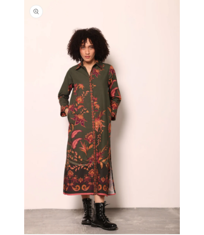 Maude Vivante Eliza dress Olive Trail #2589