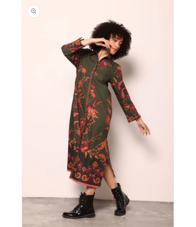 Maude Vivante Eliza dress Olive Trail #2589