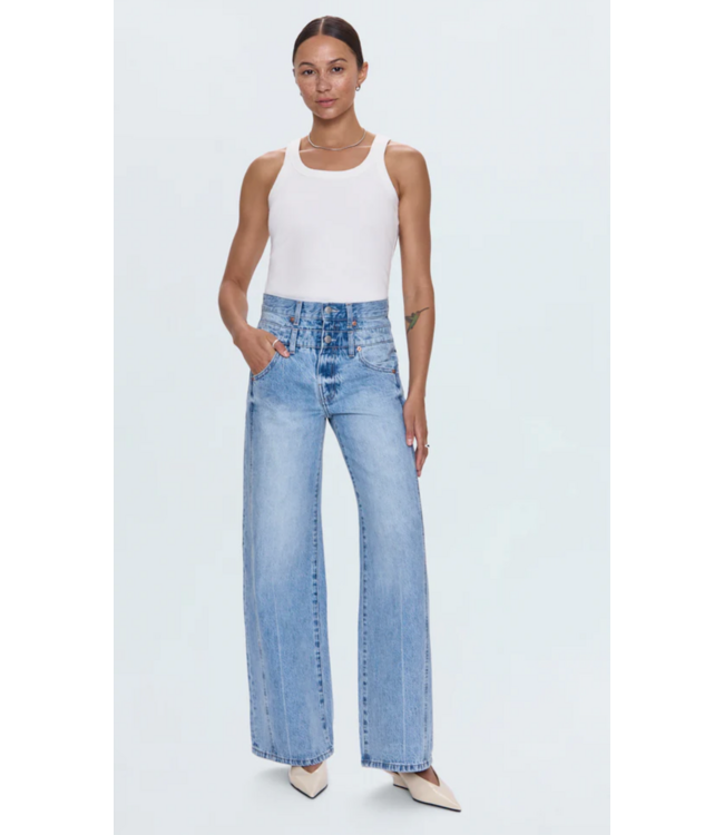 Pistola Caleb High Rise Stacked Jean