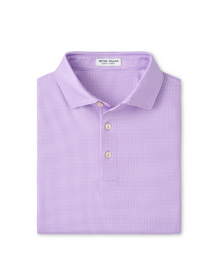 Peter Millar Gingham Performance Jersey Polo