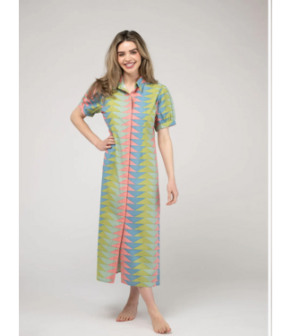 Beau & Ro Beau & Ro Kris Dress Bagru Triangle