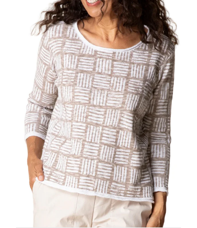 Habitat Softly Stamped Pullover Sweater- 82320