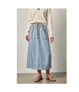 lilla p Lilla P Denim Drawcord Skirt #3259