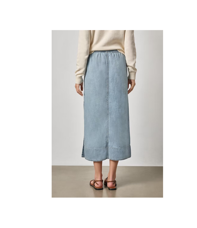 Lilla P Denim Drawcord Skirt #3259