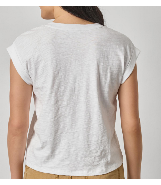 Lilla P Cuffed Sleeve V-neck